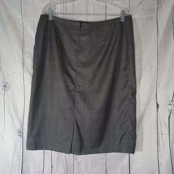 Pendleton Gray Pencil Minimalist Skirt Knee-Length Size 14 - Picture 6 of 11